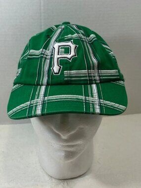 Pittsburgh Pirates MLB Green Plaid Embroidered Baseball Logo Cap Hat 47 Brand
